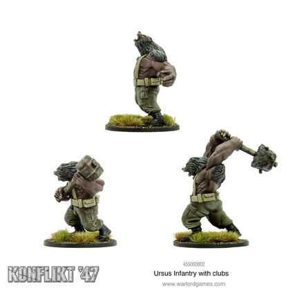 Ursus Infantry with Clubs - Infanterie - Warlord Games - 455000802