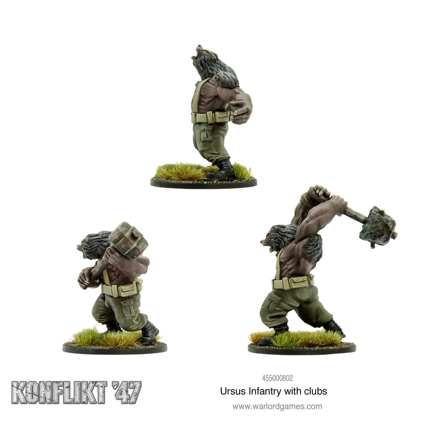 Ursus Infantry with Clubs - Infanterie - Warlord Games - 455000802