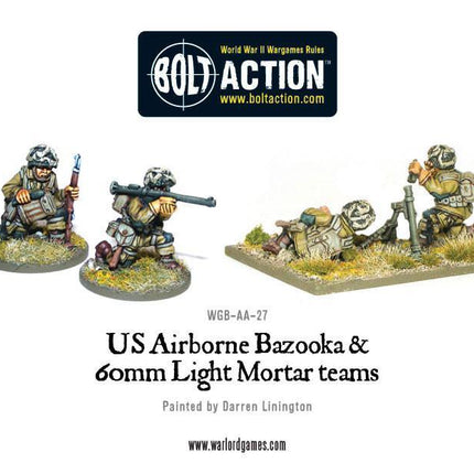 US Airborne Bazooka and 60mm light mortar teams