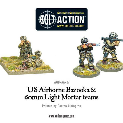 US Airborne Bazooka and 60mm light mortar teams