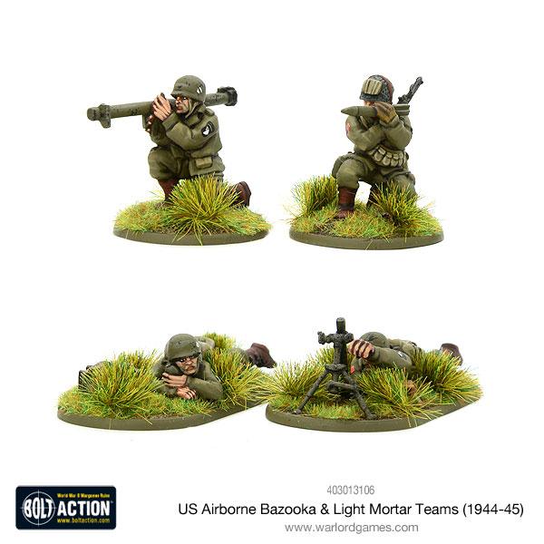 US Airborne Bazooka & Light Mortar Teams (1944 - 45) - Infanterie - Warlord Games - 403013106