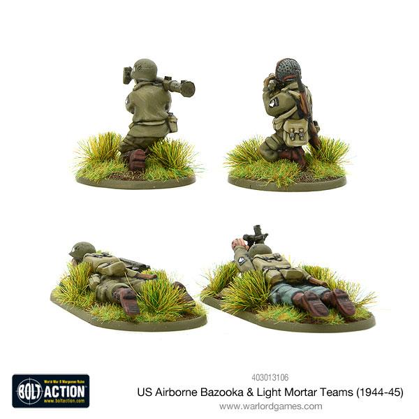 US Airborne Bazooka & Light Mortar Teams (1944 - 45) - Infanterie - Warlord Games - 403013106