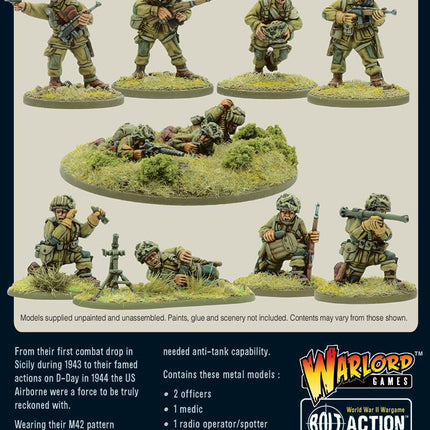 US Airborne Support Group (1943 - 44) - Infanterie - Warlord Games - 402213104