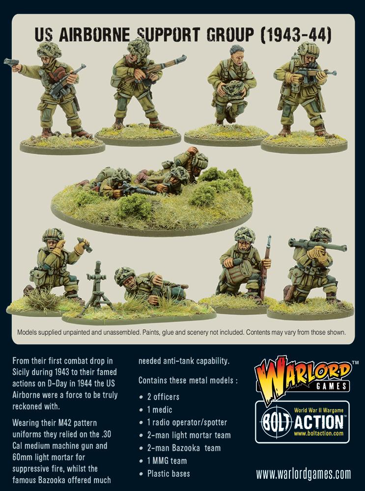 US Airborne Support Group (1943 - 44) - Infanterie - Warlord Games - 402213104
