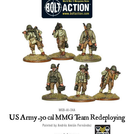 US Army 30 Cal MMG team redeploying