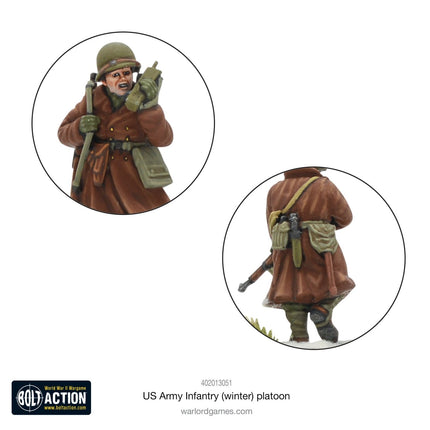 US Army Infantry (Winter) Platoon - Infanterie - Warlord Games - 402013051