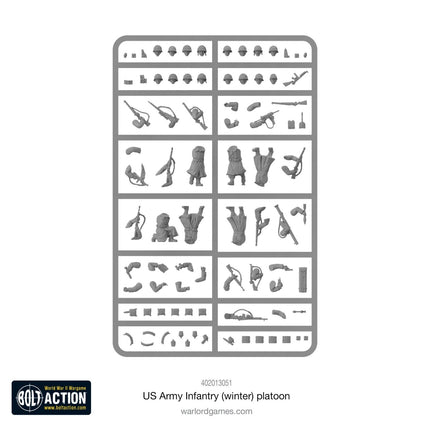 US Army Infantry (Winter) Platoon - Infanterie - Warlord Games - 402013051