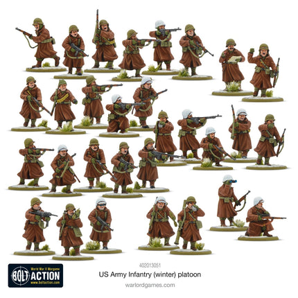 US Army Infantry (Winter) Platoon - Infanterie - Warlord Games - 402013051