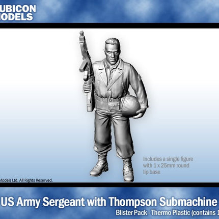 US Army Sergeant with Thompson SMG