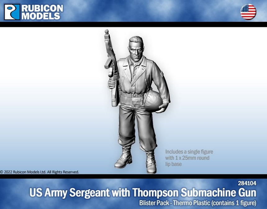 US Army Sergeant with Thompson SMG