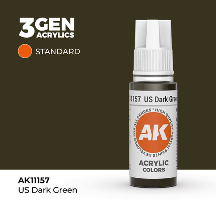 AK Interactive 3rd Generation - US Dark Green 17 ml
