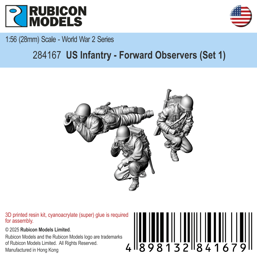 US Infantry - Forward Observers (Set 1) - Rubicon Models - 284167