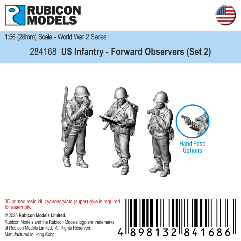 US Infantry - Forward Observers (Set 2) - Rubicon Models - 284168