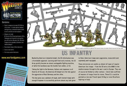 US Infantry Platoon - WWII American GIs - Infanterie - Warlord Games - 402013012