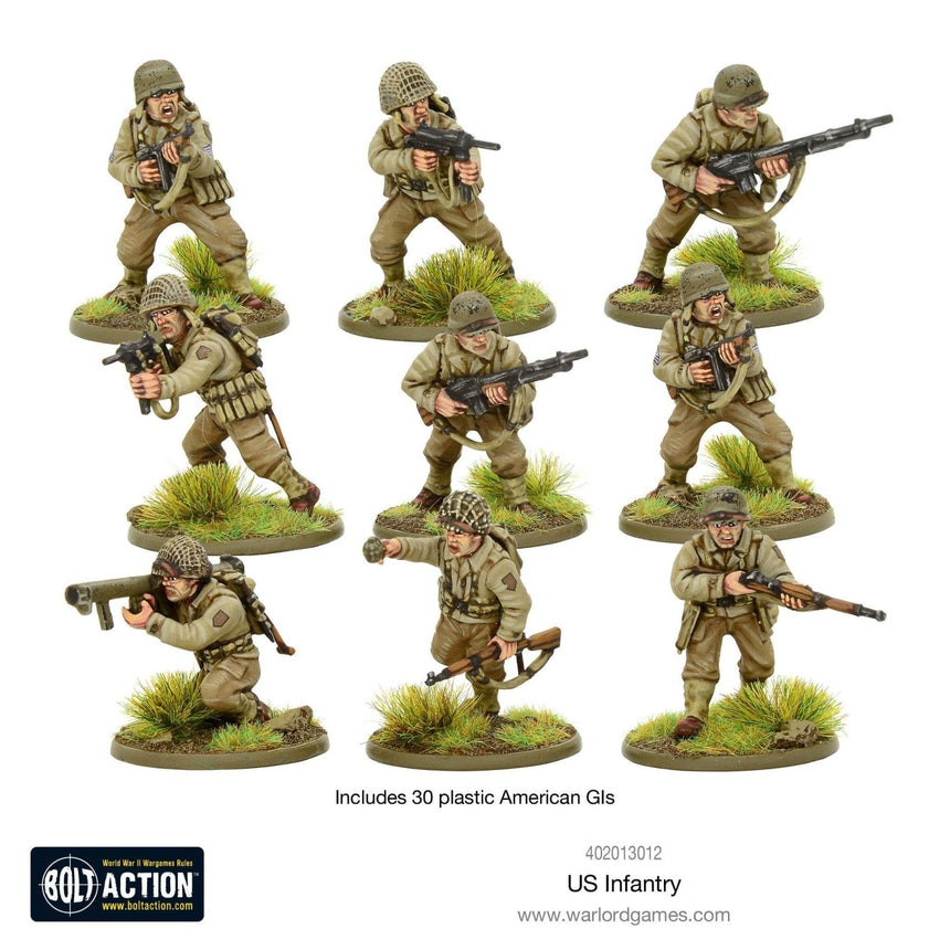 US Infantry Platoon - WWII American GIs - Infanterie - Warlord Games - 402013012