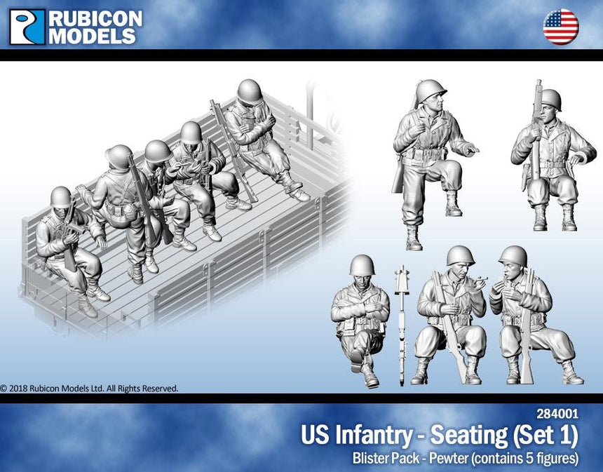 US Infantry - Seating (Set 1) - Pewter