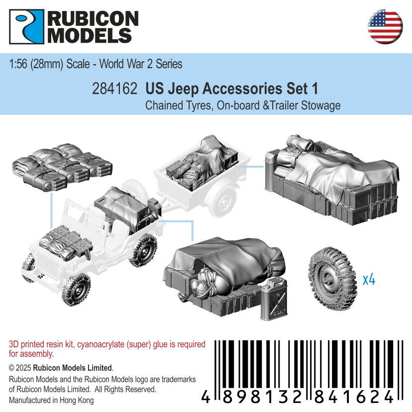 US Jeep Accessories Set 1 - Rubicon Models - 284162