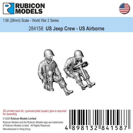 US Jeep Crew - US Airborne - Rubicon Models UK Ltd - 284158