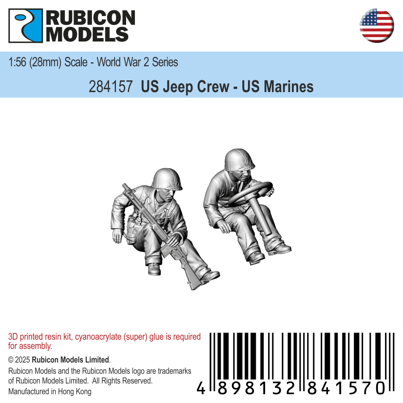 US Jeep Crew - US Marines - Rubicon Models UK Ltd - 284157