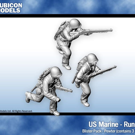 US Marines Running - Pewter