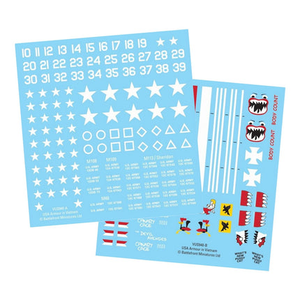 US Tank Decals