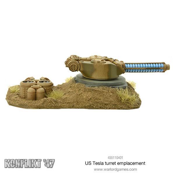 US Tesla Turret Emplacement - Gelände - Warlord Games - 455110401