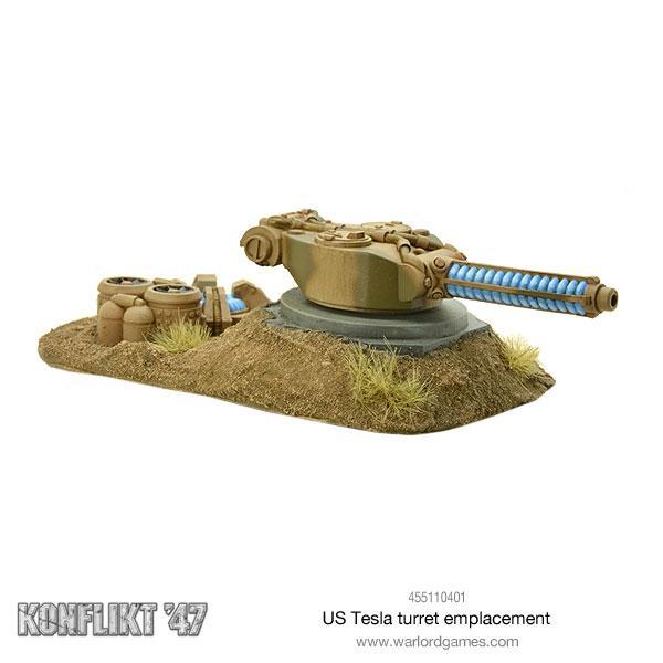 US Tesla Turret Emplacement - Gelände - Warlord Games - 455110401