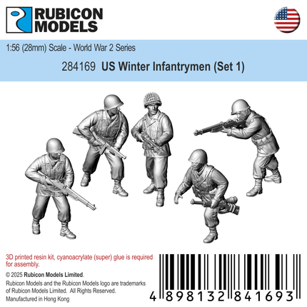 US Winter Infantrymen (Set 1) - Rubicon Models - 284169