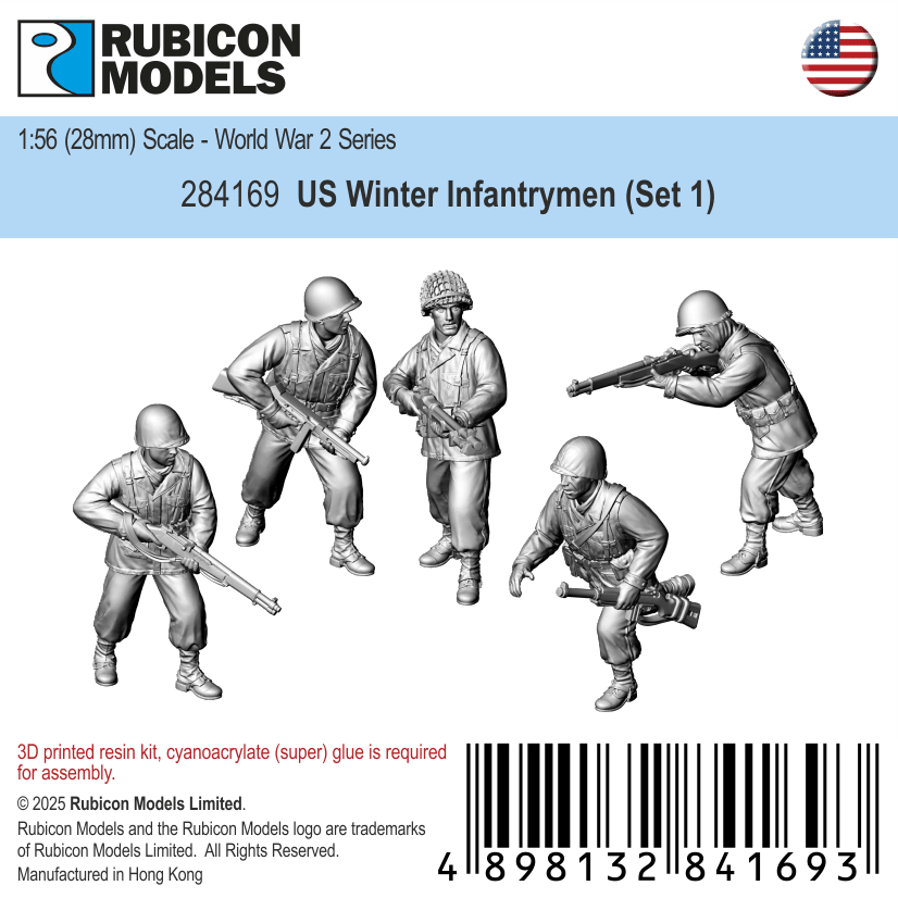 US Winter Infantrymen (Set 1) - Rubicon Models - 284169