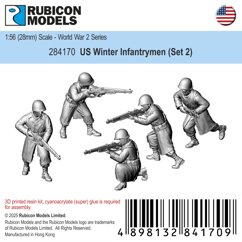 US Winter Infantrymen (Set 2) - Rubicon Models UK Ltd - 284170