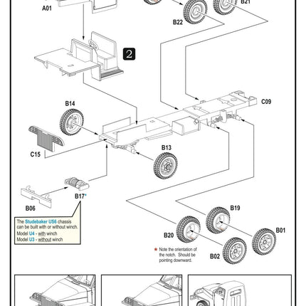 280035 - Allies US6 U3/U4 2½ ton 6x6 Truck