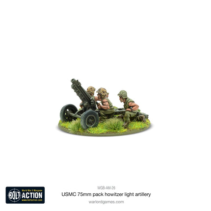 USMC 75mm Pack Howitzer Light Artillery - Artillerie - Warlord Games - WGB-AM-26