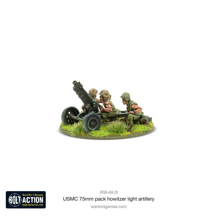 USMC 75mm Pack Howitzer Light Artillery - Artillerie - Warlord Games - WGB-AM-26