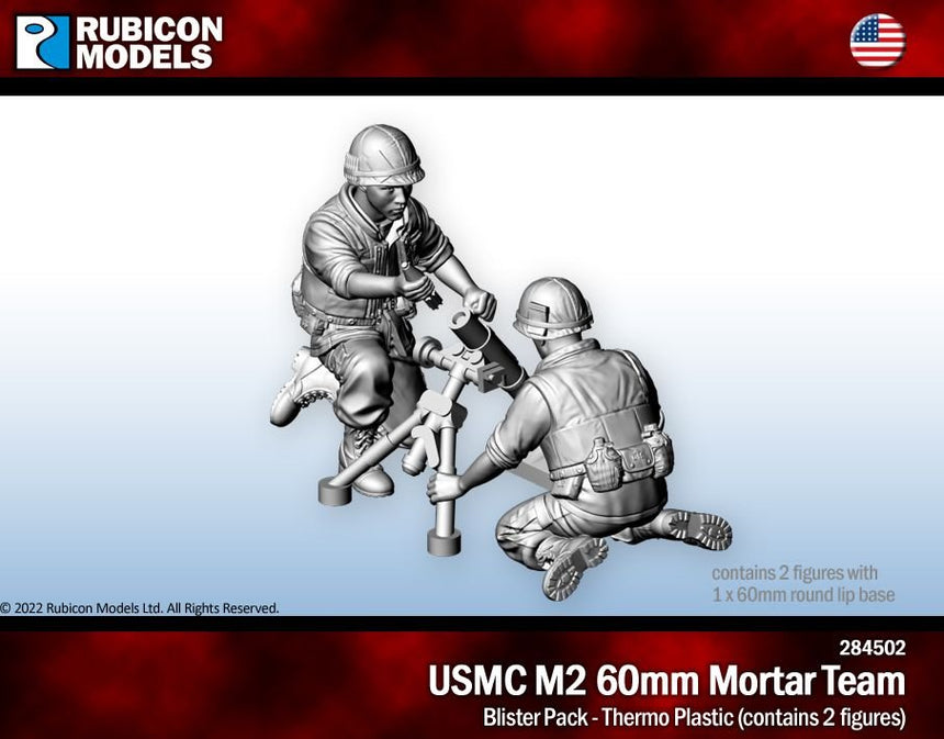 USMC M2 60mm Mörser-Team