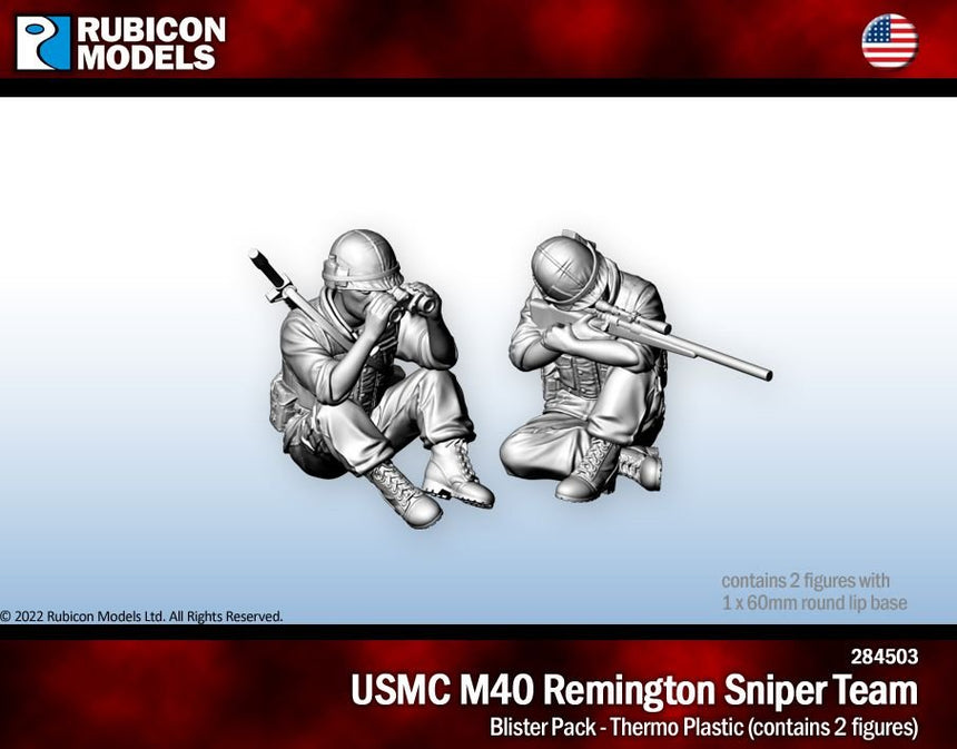 USMC M40 Remington Sniper Team