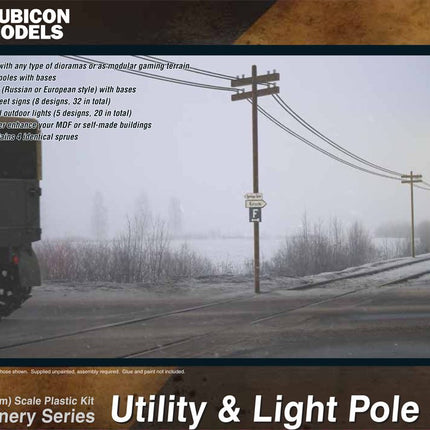 Utility & Light Pole Set - Gelände - Rubicon Models UK Ltd - 283004