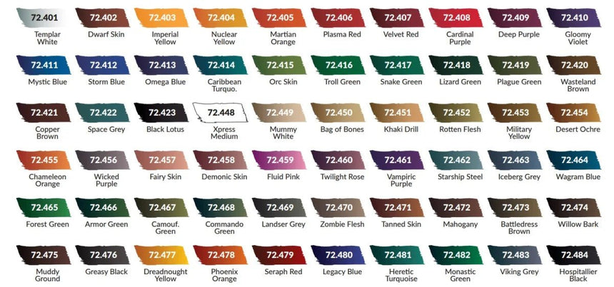 Vallejo Game Color - Artist's Selection Case. Includes 60 Xpress colors 18 ml - Zubehör - Vallejo - 72184