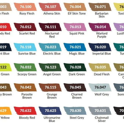 Vallejo Game Color - Creative Full Collection. Includes 51 colors, 7 primers and 2 auxiliaries 18 ml - Zubehör - Vallejo - 72185