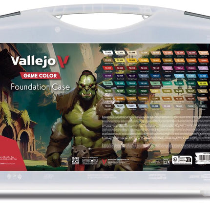 Vallejo Game Color - Foundation Case. Includes 80 opaque colors 18 ml - Zubehör - Vallejo - 72180