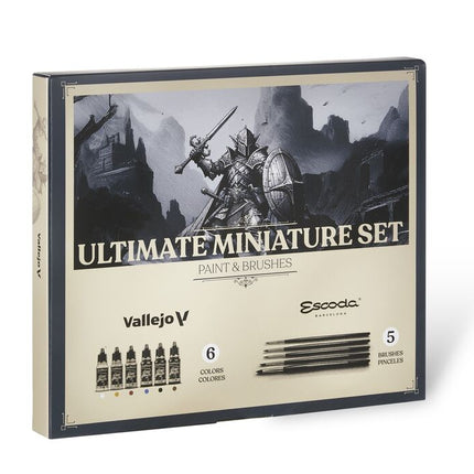Vallejo Game Color - Ultimate miniature set Paint & Brushes (5) 18 ml - Zubehör - Vallejo - 72206