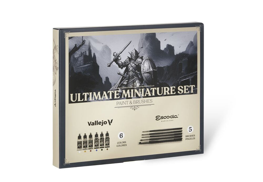 Vallejo Game Color - Ultimate miniature set Paint & Brushes (5) 18 ml - Zubehör - Vallejo - 72206