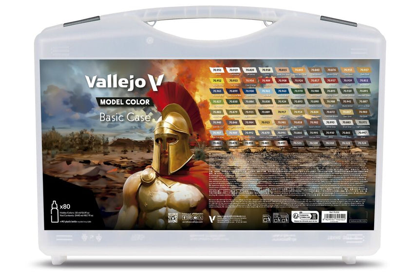Vallejo Model Color - Basic Case. Includes: 75 basic colors + 5 auxiliaries 18 ml - Zubehör - Vallejo - 70252