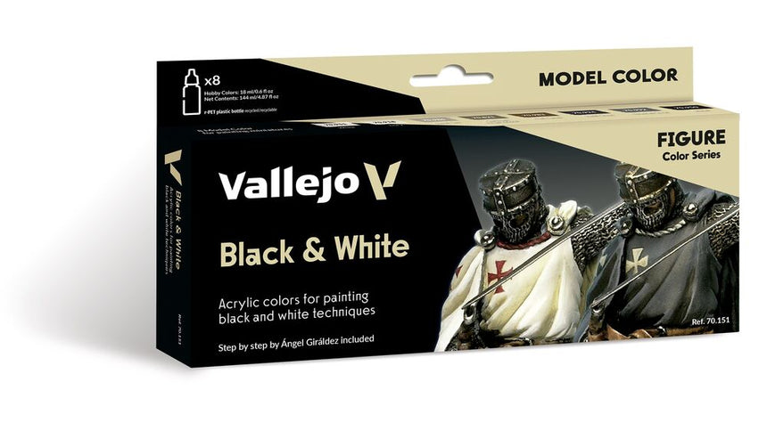 Vallejo Model Color - Black & White by Angel Giraldez 18 ml - Zubehör - Vallejo - 70151