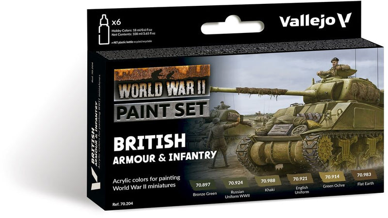 Vallejo Model Color - British Armour & Infantry 18 ml - Zubehör - Vallejo - 70204