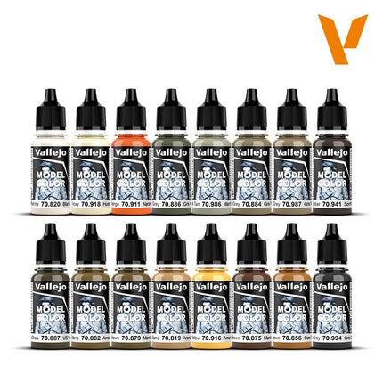 Vallejo Model Color - Earth Tones 18 ml - Zubehör - Vallejo - 70141