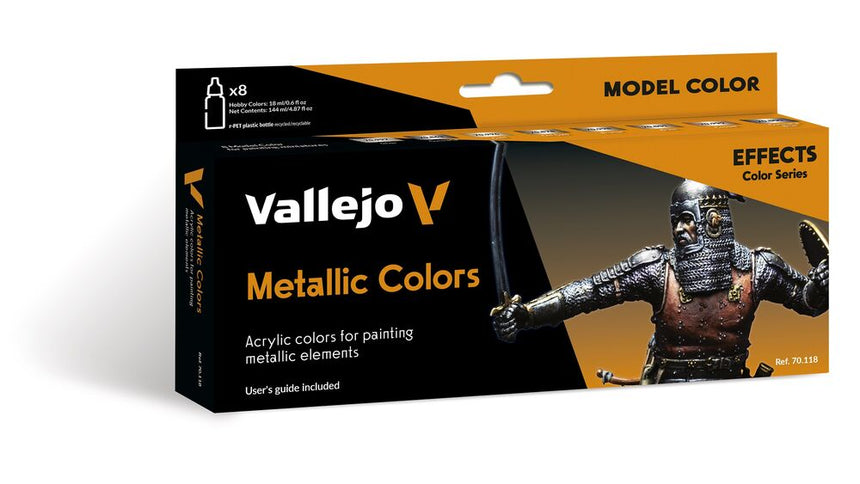 Vallejo Model Color - Metallic Colors 18 ml - Zubehör - Vallejo - 70118