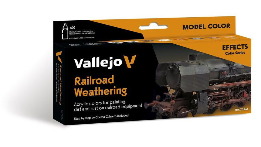 Vallejo Model Color - Railroad Weathering by Chema Cabrero 18 ml - Zubehör - Vallejo - 70264