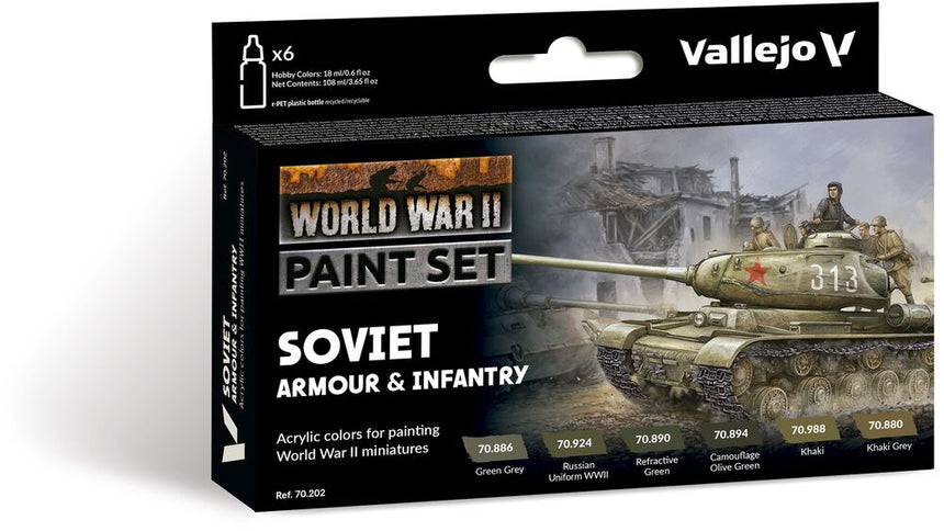Vallejo Model Color - Soviet Armour & Infantry 18 ml - Zubehör - Vallejo - 70202