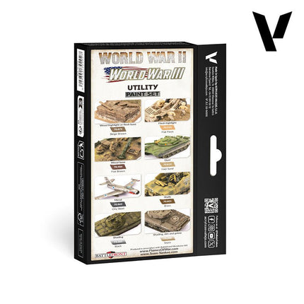Vallejo Model Color - Utility Paint Set WWII & WWIII 18 ml - Zubehör - Vallejo - 70201