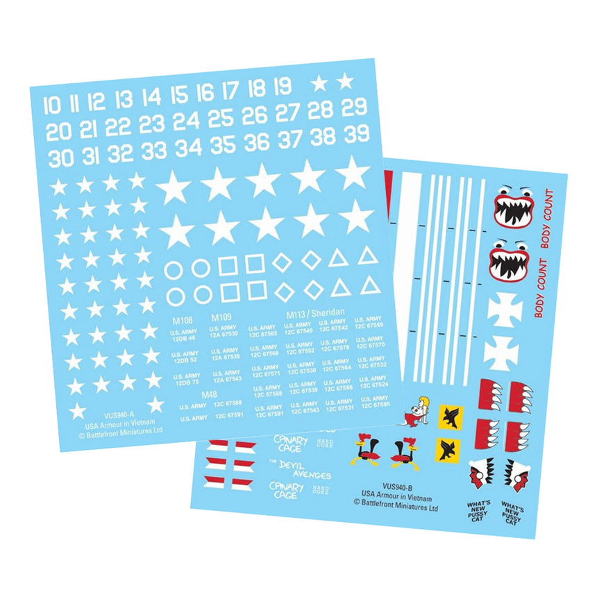 US Tank Decals
